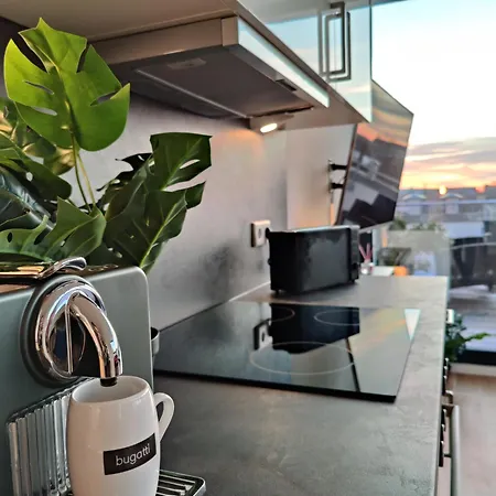 Maisonette-penthouse Inklusive Whirlpool Ueber Den Daechern Von 아파트 *